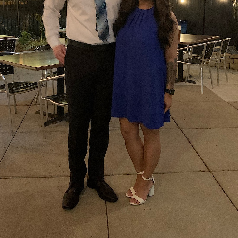 One clothing. Blue. Cocktail dress.